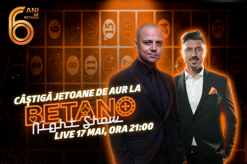 [P] Sărbătorește 6 ani de Betano într-o ediție aniversară Betano Night Show, alături de Dan Badea și Ciprian Marica