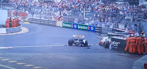 FOTO Mick Schumacher, încă un accident grav suferit în Formula 1: A rupt monopostul Haas în două în MP de la Monaco