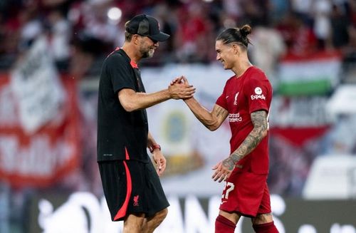 VIDEO Darwin Nunez, noul atacant al lui Liverpool, a înscris patru goluri într-o repriză cu RB Leipzig