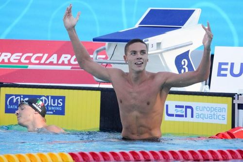 David Popovici și prima reacție după ce a stabilit un nou record mondial în proba de 100 m liber la CE Natație