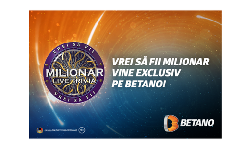 [P] "Vrei să fii milionar" se întoarce pe Betano cu 6 ediții săptămânale și premii totale de 1.000.000 lei