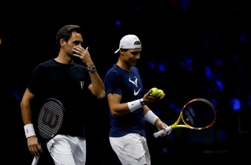 VIDEO Sesiune de antrenament istorică la Laver Cup 2022 - Federer, Nadal, Djokovic și Murray, pe teren în același timp