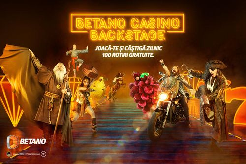 [P] Betano te invită în Casino Backstage,  unde poți câștiga zilnic 100 Rotiri Gratuite