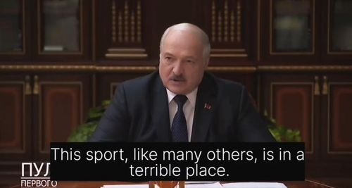 VIDEO Alexandr Lukașenko își ceartă ministrul Sportului că în Belarus nu se joacă fotbal ca la Mondialul din Qatar