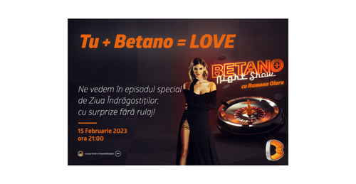 [P] Betano Night Show revine cu un episod special de Ziua Îndrăgostiților!