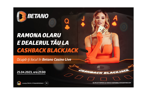 [P] Joci 100% GRATUIT la Betano Cashback Blackjack cu Ramona Olaru!