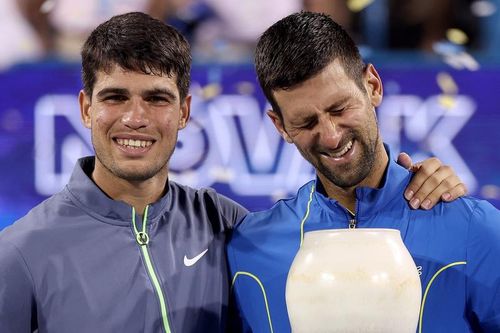 VIDEO Novak Djokovic și Carlos Alcaraz, schimb de replici savuros - Discursul sârbului după finala ATP Cincinnati