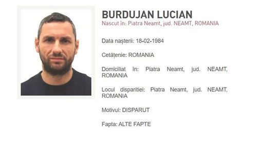 GSP: Reacţia fostului fotbalist Lucian Burdujan, după ce a apărut pe site-ul Poliţiei Române. A fost dat dispărut de familie
