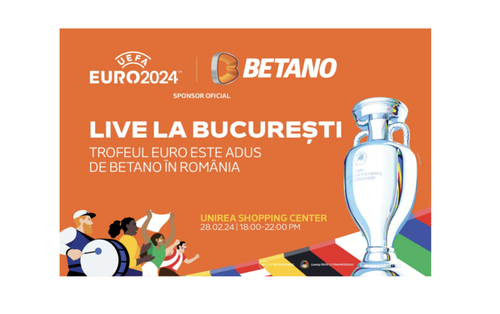 [P] Betano aduce Trofeul Campionatului UEFA EURO 2024 în România și invită toți fanii sportului la un eveniment unic