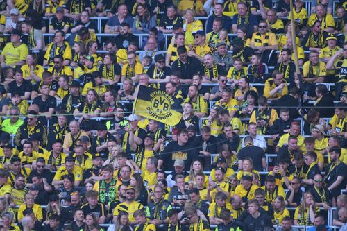 VIDEO Cum să intri primul pe stadion la un meci de Champions League - Ipostaza în care a fost surprins un suporter al Borussiei Dortmund