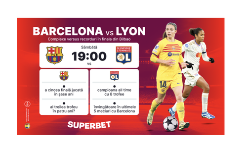 Barcelona – Lyon: complexe versus rezultate în marea finală feminină de la Bilbao