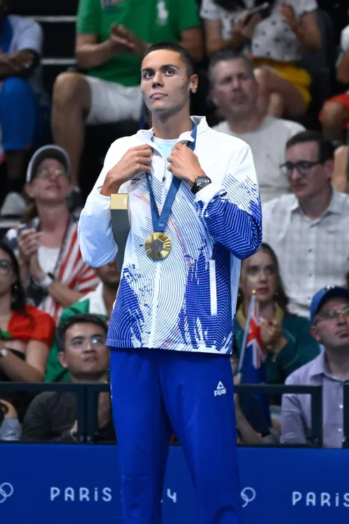 David Popovici, medalie de aur la 200m liber la JO Paris 2024 FOTO: Imago