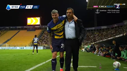 Parma - Udinese: Accidentare Valentin Mihăilă