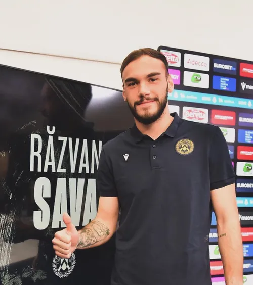 Sava, prezentat la Udinese  „Nici la CFR  nu jucam  la început”