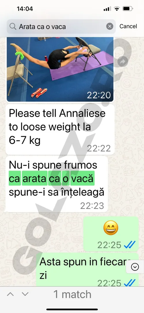 Discuția dintre Irina Deleanu și mama sportivei Anneliese Drăgan / GOLAZO.ro