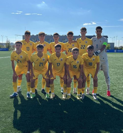 Învinși de Moldova  România U16 , cu jucători de la Real Madrid, Juventus sau AC Milan, a pierdut revanșa în fața vecinilor