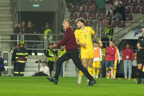 România U21 - Elveția U21, reacție Daniel Pancu. Foto: Iosif Popescu