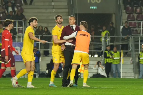 România U21 - Elveția U21, reacție Daniel Pancu. Foto: Iosif Popescu