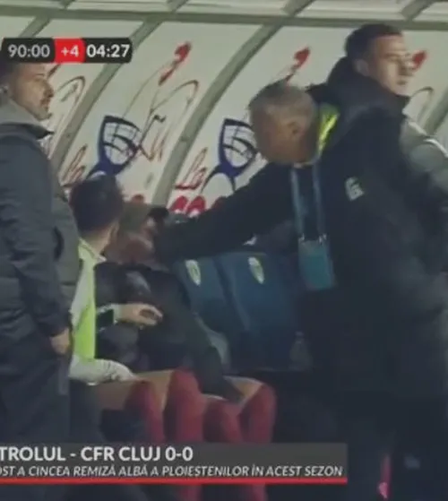 CONFLICT LA CFR    VIDEO  Moment tensionat între Dan Petrescu și Louis Munteanu 