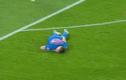 Dinamo - FCSB: accidentare Darius Olaru. Foto: captură Prima Sport