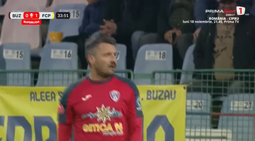 Budescu accidentat în meciul Buzău -Petrolul. Capturi Prima Sport