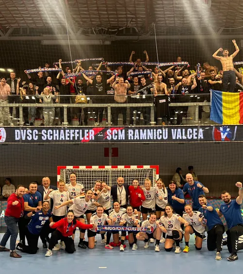 EHF European League    SCM Râmnicu Vâlcea  s-a calificat în grupe, după două victorii cu Debrecen