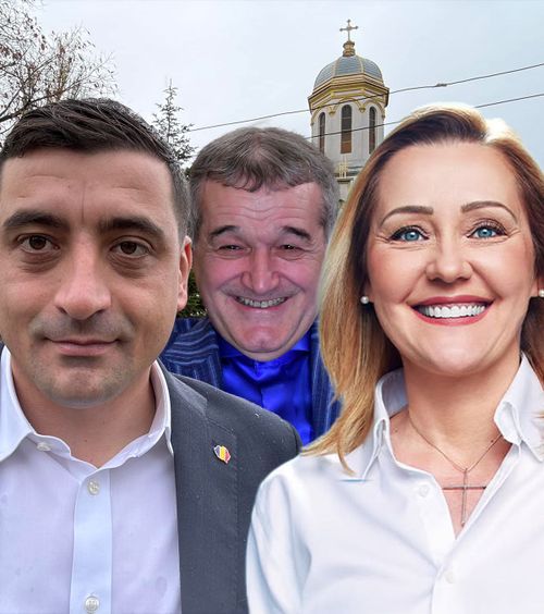 Derapaj în ziua alegerilor Gigi Becali,  reacție misogină  la adresa Elenei Lasconi! George Simion i-a tăiat imediat microfonul