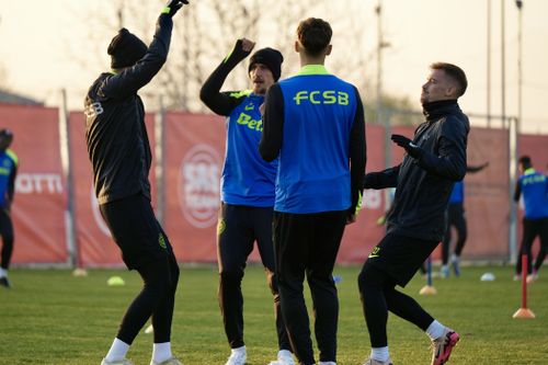 Antrenament FCSB, înainte de meciul Olympiacos. Foto: GOLAZO.ro