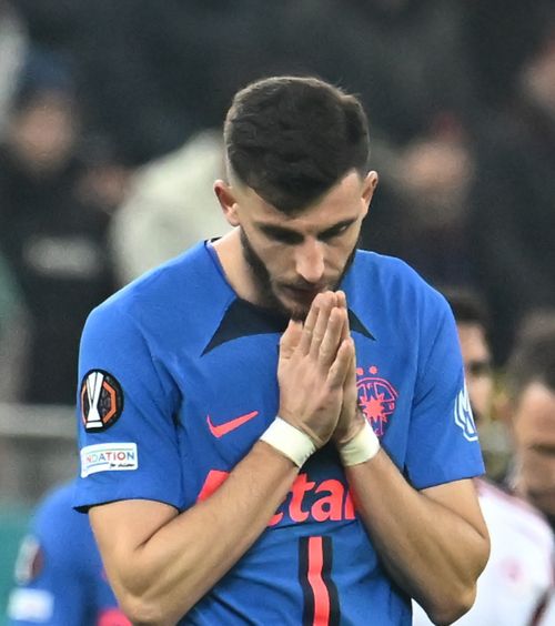 „Cadoul” lui Mihai Popescu Ce i-a făcut stoperul FCSB lui Roman Yaremchuk, atacantul lui Olympiacos:  „La mulți ani!”