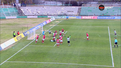 Claudiu Keseru, dubla in Cherno More - Lokomotiv Sofia. Foto: captură YouTube - Gong.bg