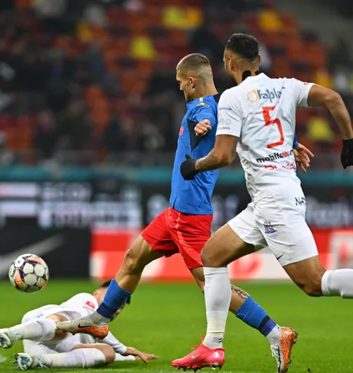 FCSB - Hermannstadt 1-1 VIDEO Execuție senzațională a lui Crețu + eficiență maximă a sibienilor: un șut, un gol!