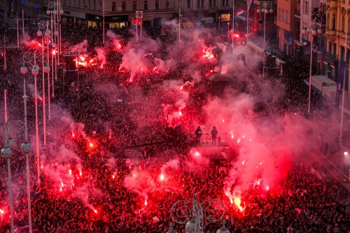 Primirea echipei naţionale de handbal masculin a Croaţiei. Foto (Imago)