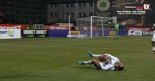 Sadiku a ieșit accidentat din FC Botoșani - Dinamo/ Foto: Captură ecran Prima Sport.jpg