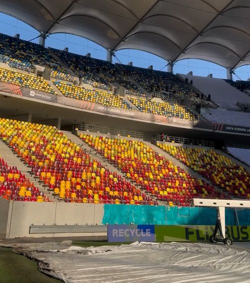 Arena Națională, gata de spectacol  VIDEO.  Cum arată cel mai mare stadion din România cu câteva ore înainte de  FCSB - PAOK