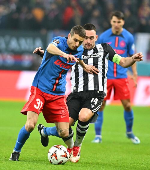 LIVE   FCSB-PAOK , în returul play-off-ului Europa League » Chiricheș, înlocuit de Baba Alhassan