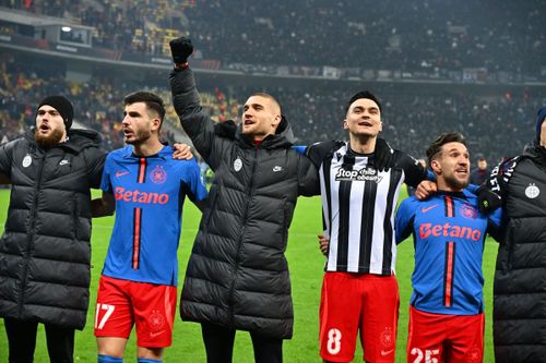 FCSB a sărbătorit calificarea în optimile Europa League (foto: Raed Krishan/GOLAZO.ro)