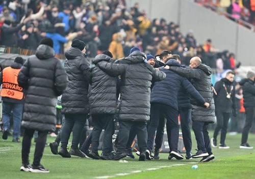 FCSB a sărbătorit calificarea în optimile Europa League (foto: Raed Krishan/GOLAZO.ro)