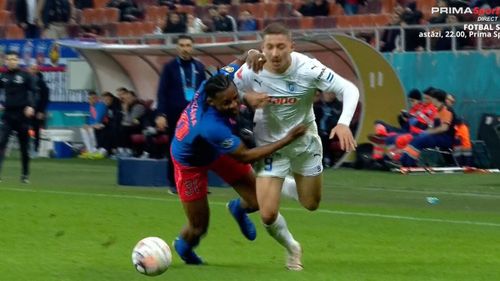 Ngezana, aproape de eliminare în FCSB - Universitatea Craiova/ Foto: captură ecran Prima Sport .jpeg