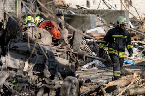 Consecințele atacului brutal al Rusiei asupra Kievului Foto: Imago