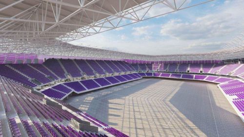 Macheta noului stadion Dan Păltinișanu