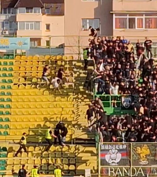 Bătaie în tribune    Fanii și-au împărțit pumni și picioare înainte de   FC Argeș - Steaua