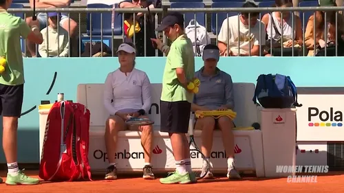 Sorana Cirstea și Anna Kalinskaya la WTA Madrid. FOTO: captură video YouTube