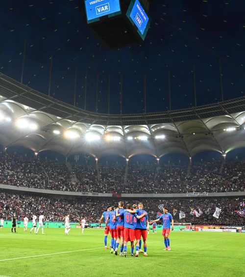 Amenzi uriașe pentru FCSB  Jandarmeria   a sancționat drastic  liderul Ligii 1, după derby-ul cu Dinamo + Un suporter, interzis pe stadion