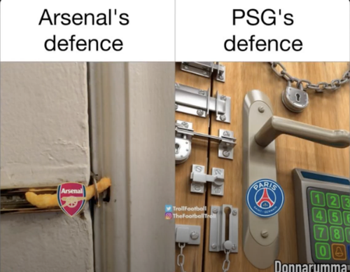 Cele mai tari meme-uri după PSG - Arsenal 2-1 (foto: captura X)