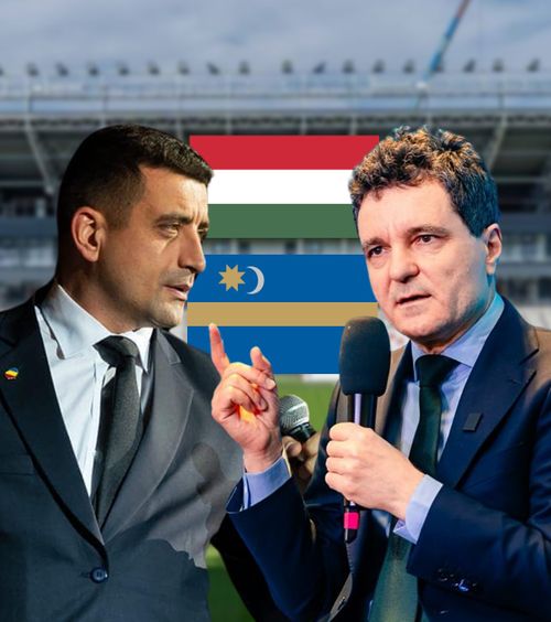 Ținutul Secuiesc, subiect de dezbatere   Nicușor Dan, întrebare frontală: „Galeriile au scandat   lozinci împotriva minorităților maghiare.  Domnul Simion era pe-acolo?”