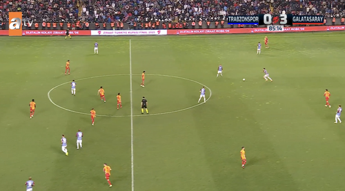 Ratarea lui Denis Drăguș din finala Cupei Turciei, Trabzonspor - Galatasaray 0-3 (foto: captură X)