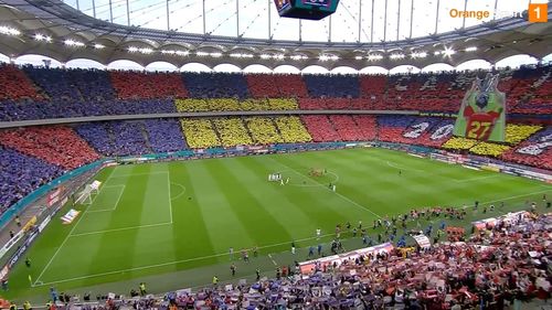 FCSB - CFR Cluj, scenografie 2024/ Foto: captură ecran Orange Sport.jpeg