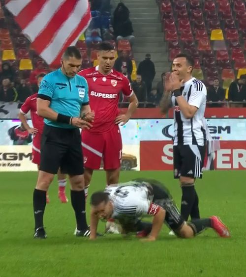Chipciu, două galbene în câteva secunde  Căpitanul lui U Cluj a fost   eliminat  după ce a făcut o criză de nervi și s-a tăvălit în fața lui Kovacs
