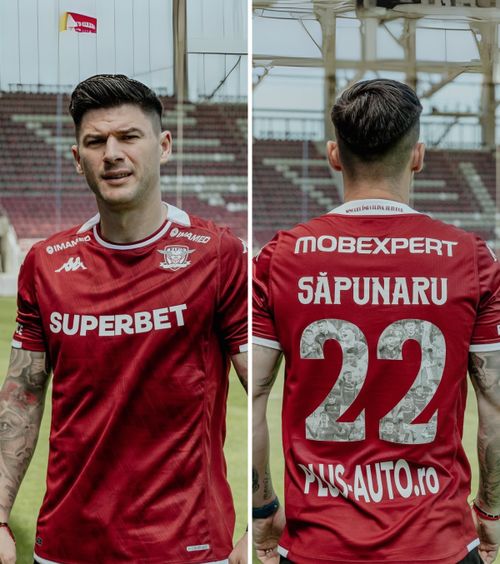 În onoarea lui Săpunaru  Rapid va juca în   echipamente speciale  la ultimul meci al căpitanului în Giulești