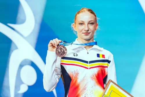 Ana Bărbosu. Foto: Facebook, @European Gymnastics